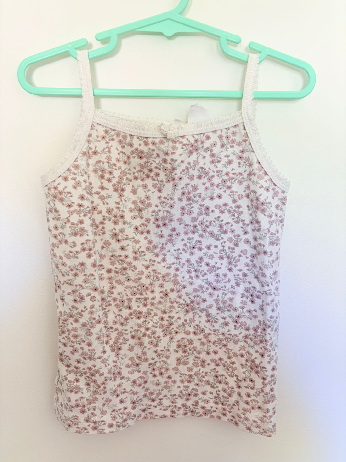 Size 5 Jamie Kay vest white small violet floral print.