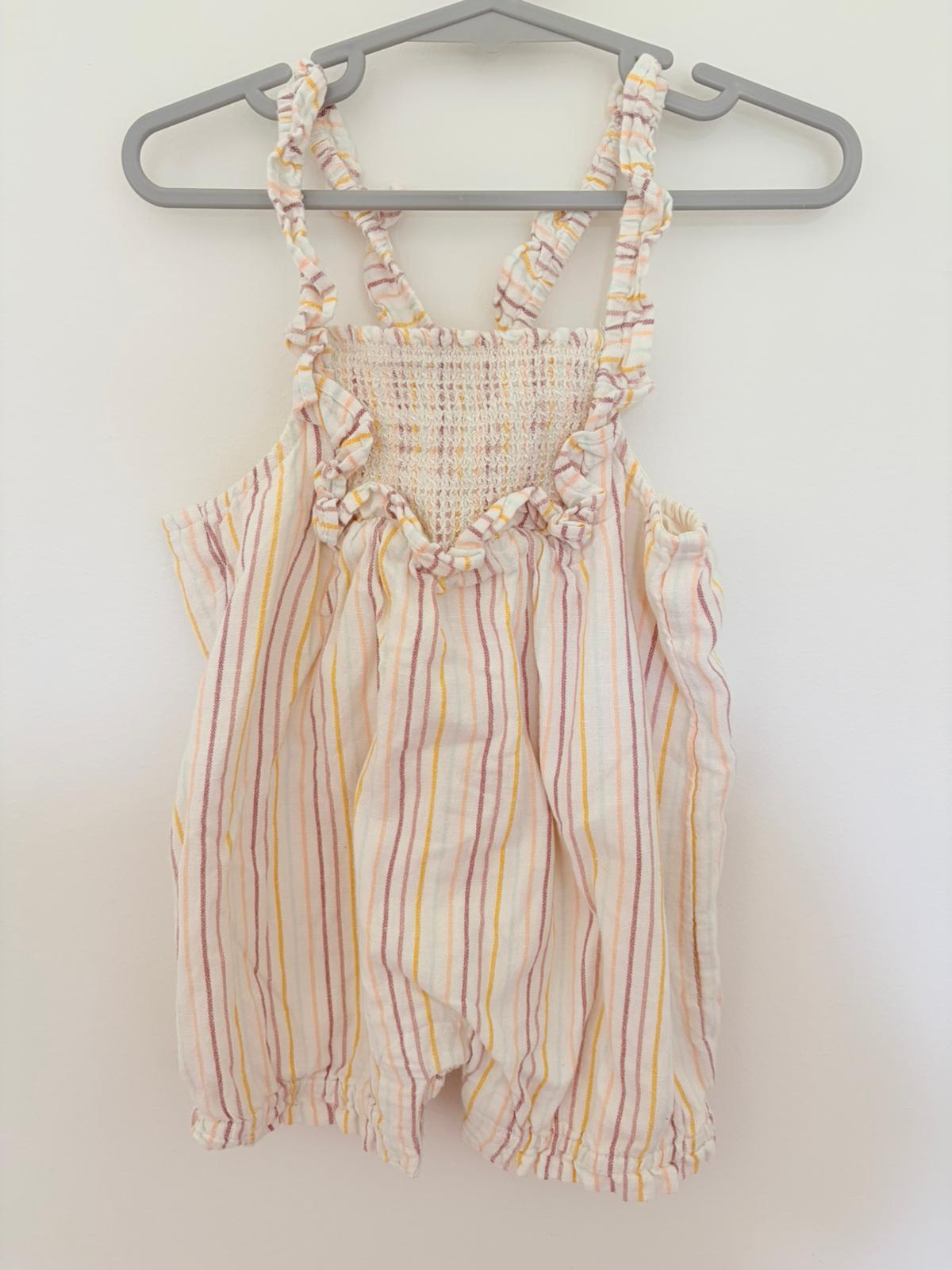 Size 1 Target cotton striped romper.