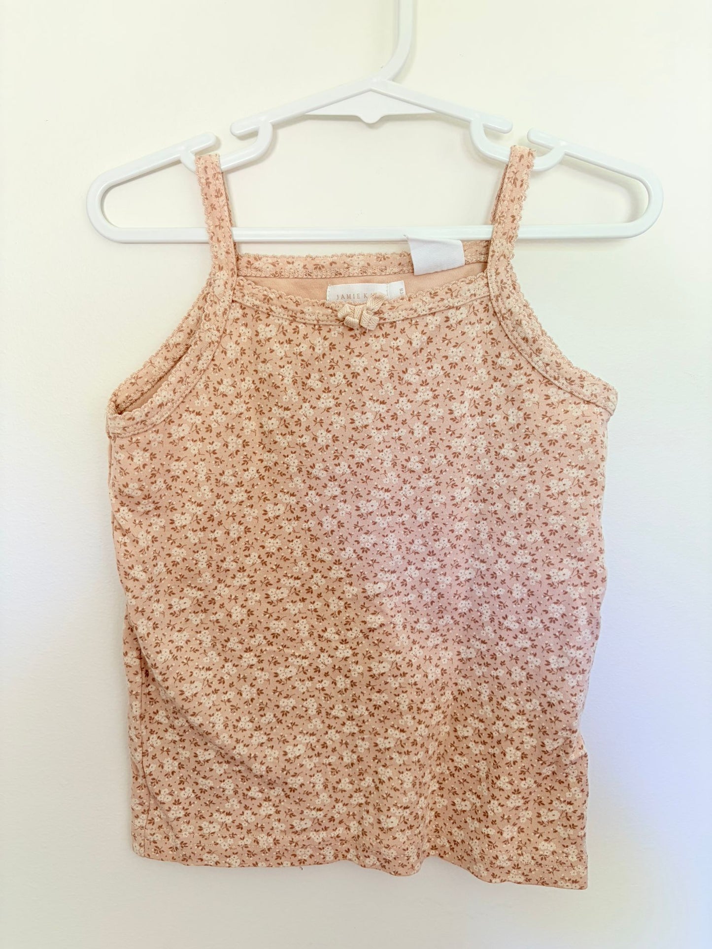 Size 4 Jamie Kay beige vest small floral print.