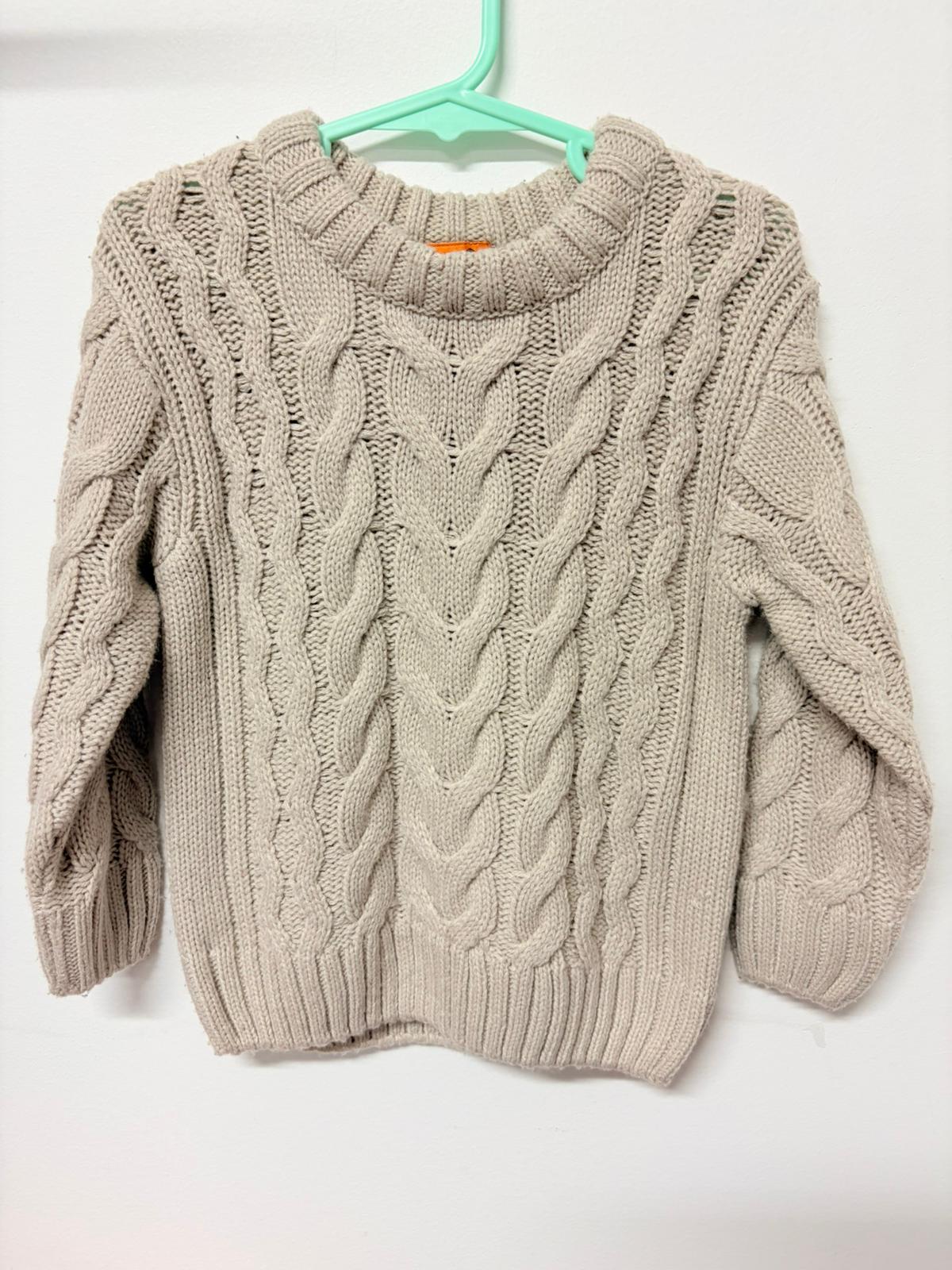 Size 3 Tilt beige knitted jumper.