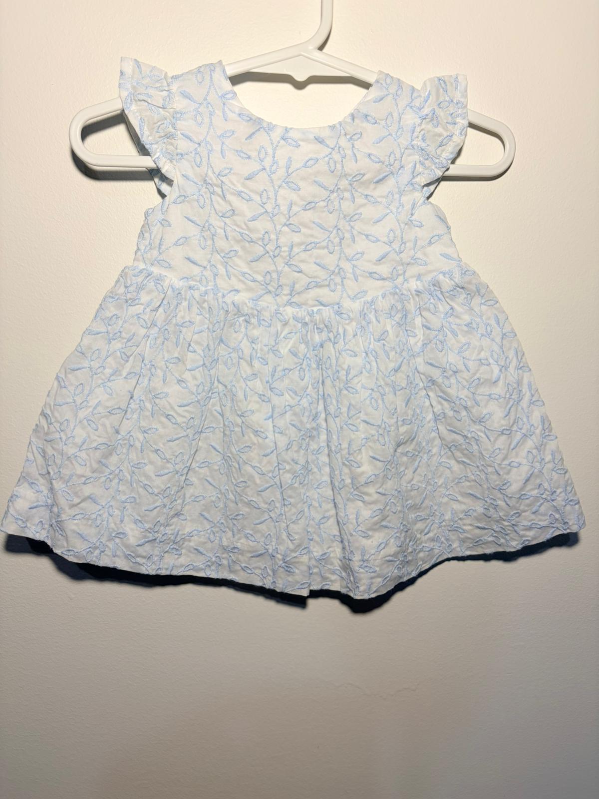 000 David Jones cotton summer dress with floral embroidery.