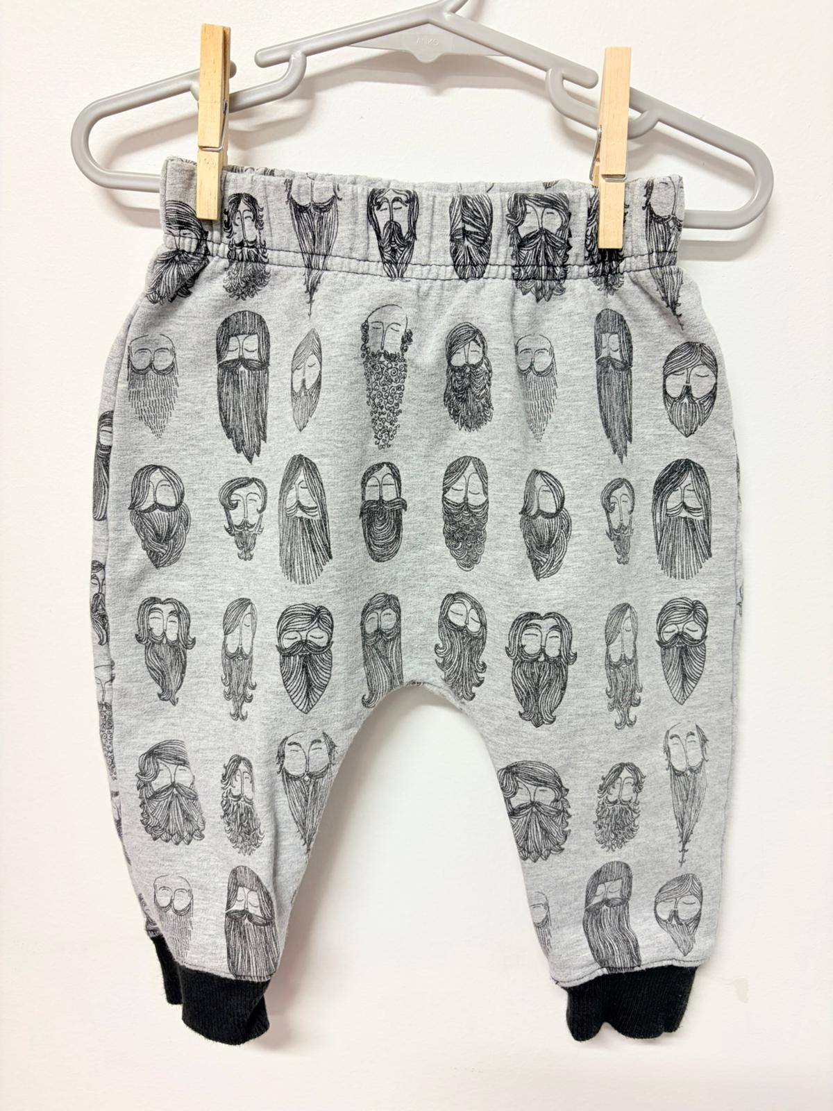 Size 1 Rock your baby beard print pants.