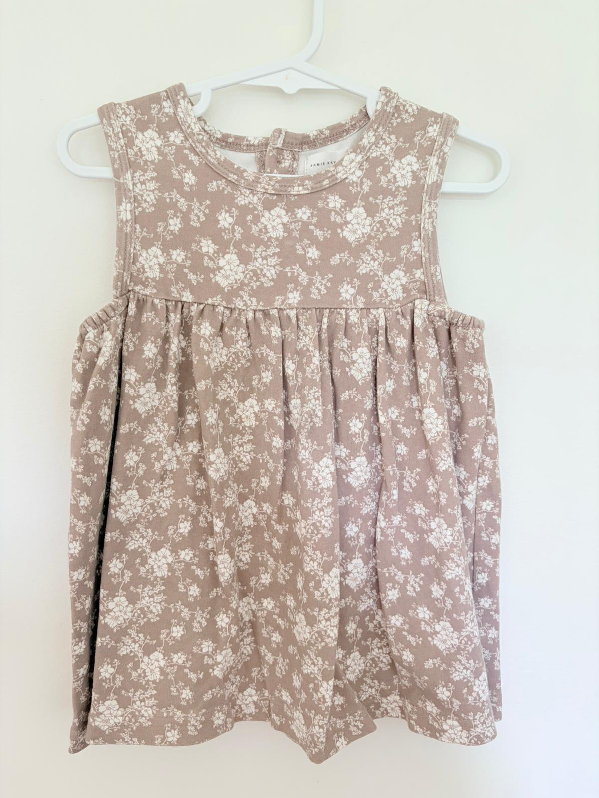 Size 1 Jamie Kay light brown floral dress.