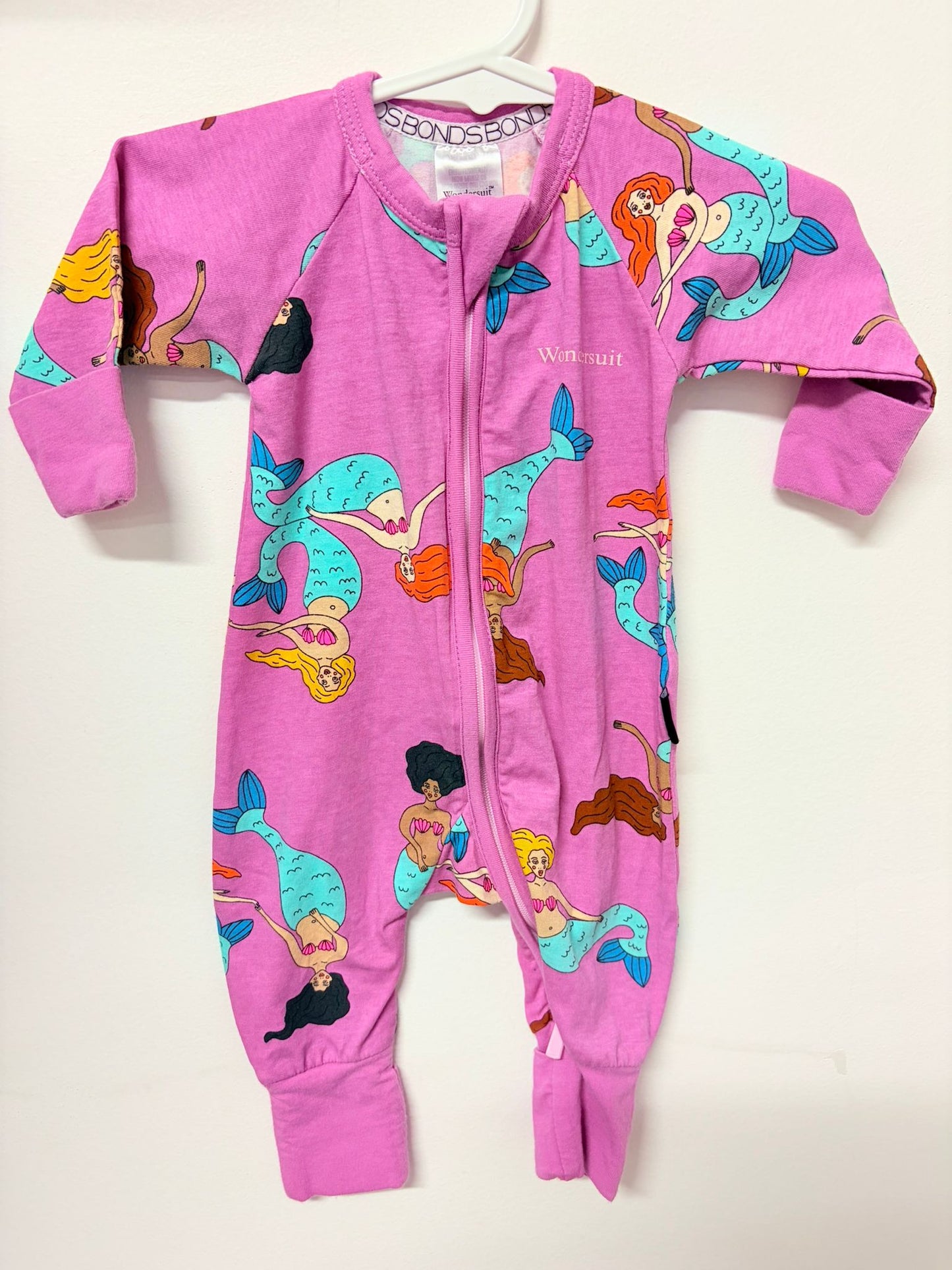 0000 newborn Bonds wondersuit mermaid print.