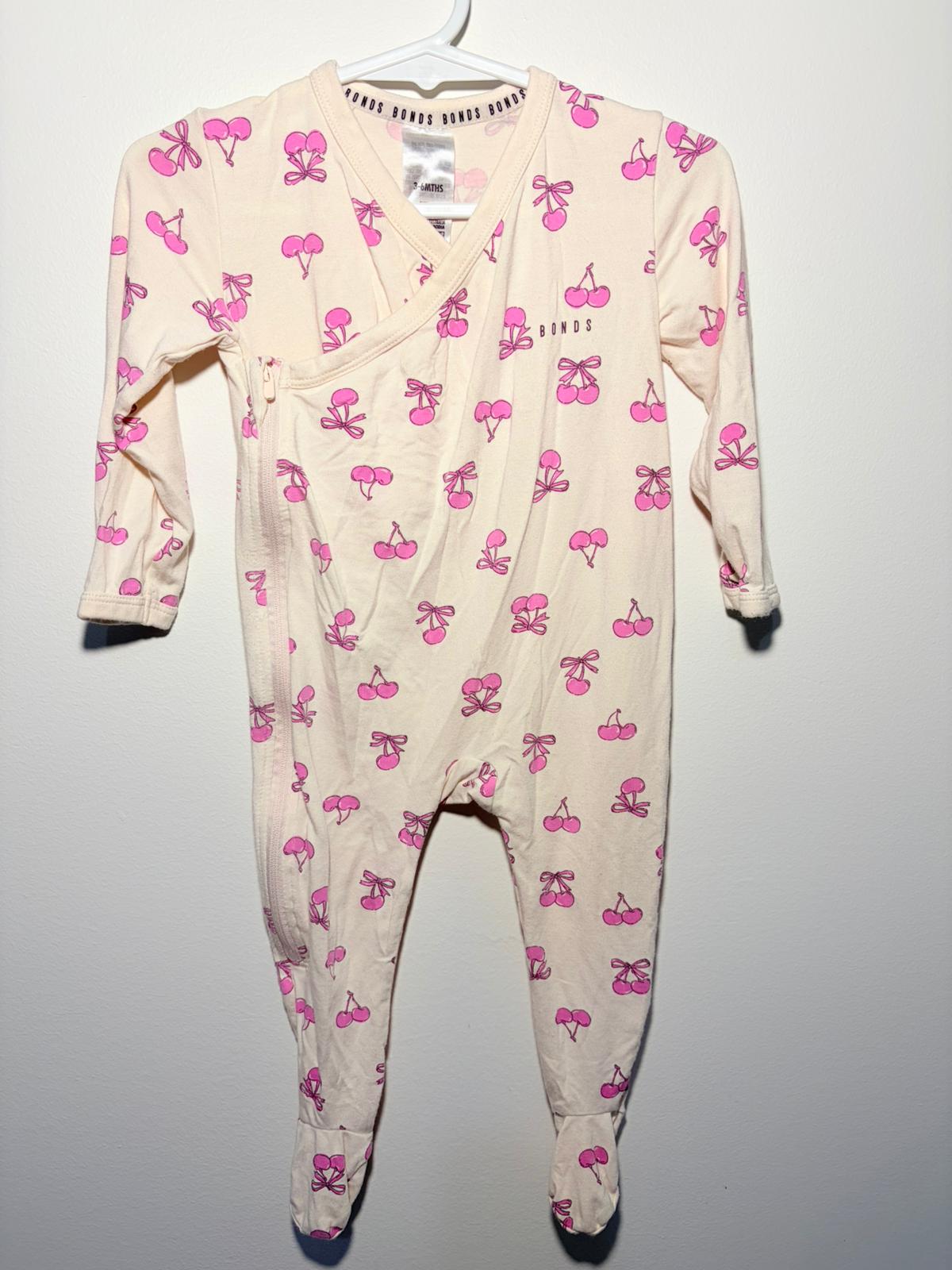 00 Bonds cherry print crossover wondersuit.