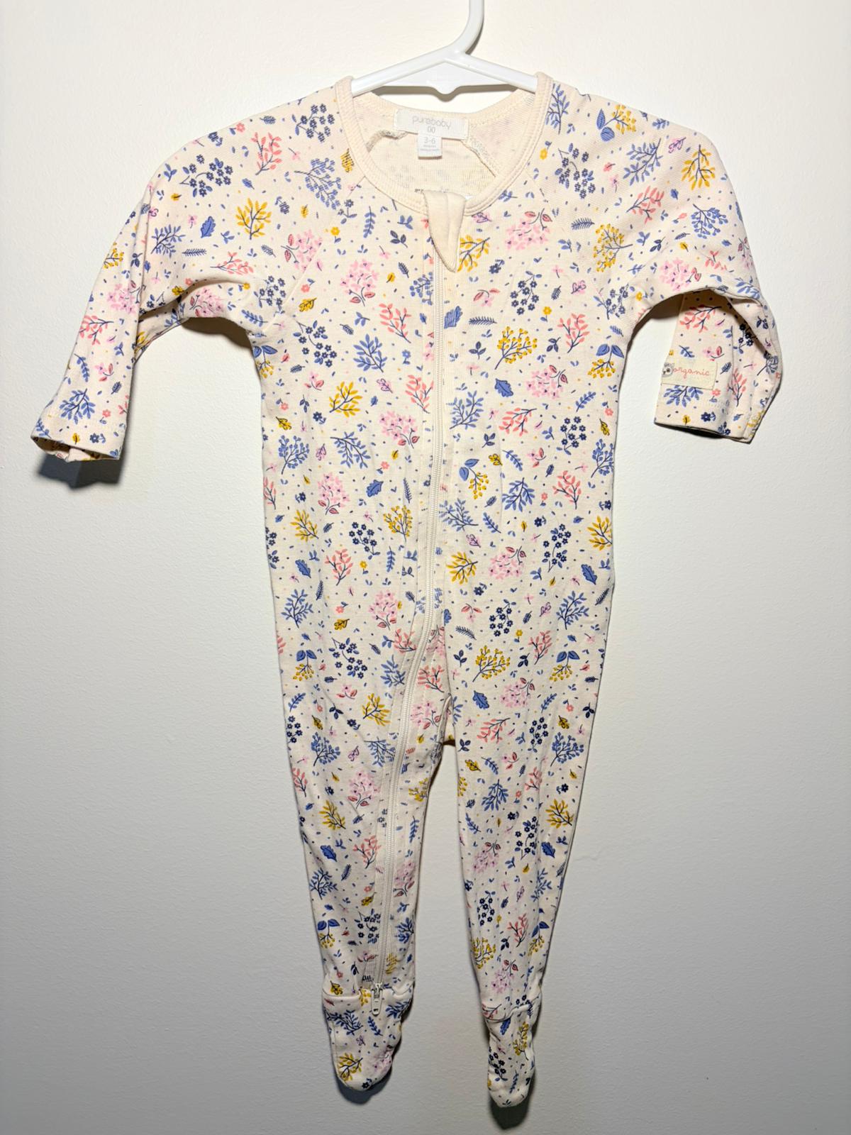 00 Purebaby floral onesie.