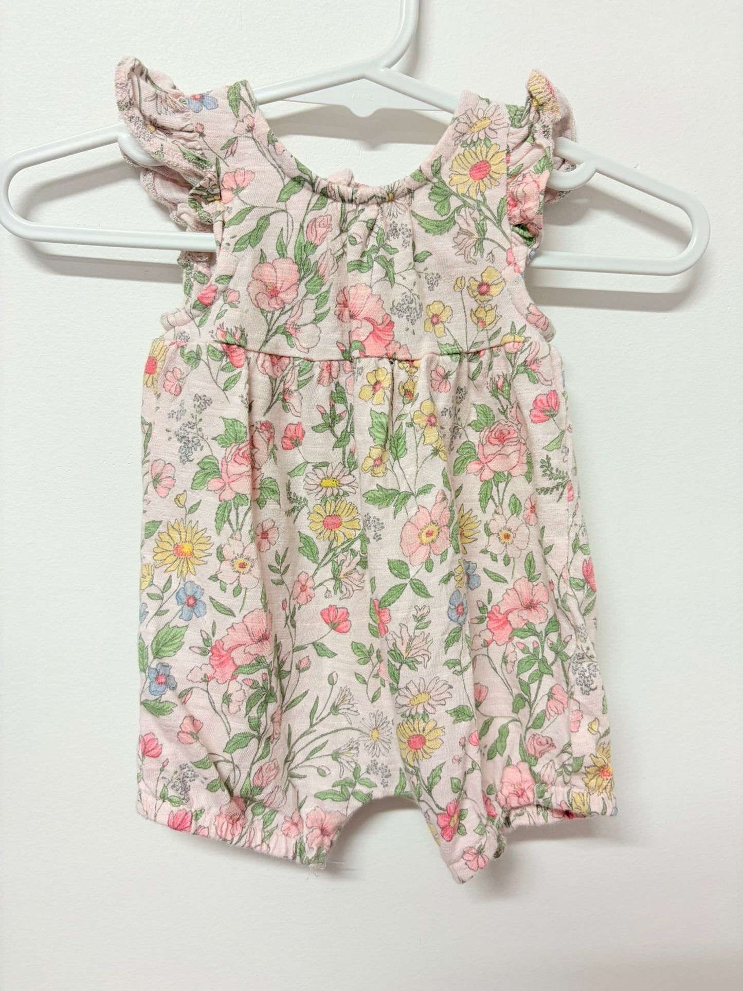 Newborn NEXT UK romper floral print.