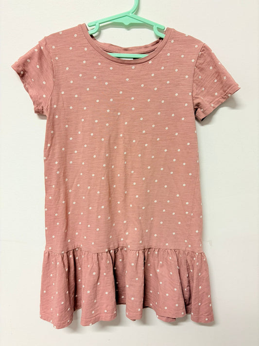 Size 4 Target dress dusty pink with white spots.