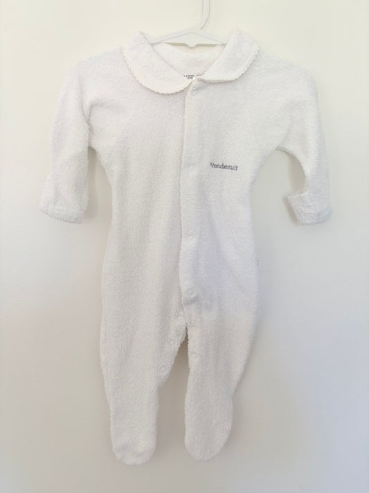 Size 00 Bonds wondersuit flannelette white.