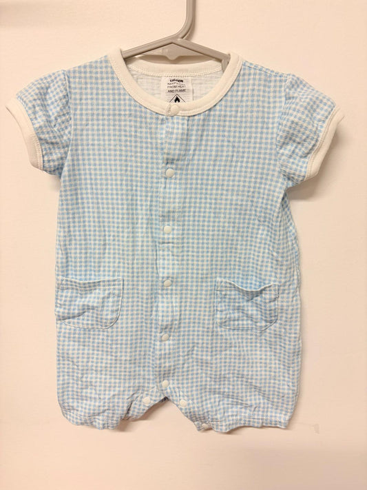 00 Uniqlo light blue romper.