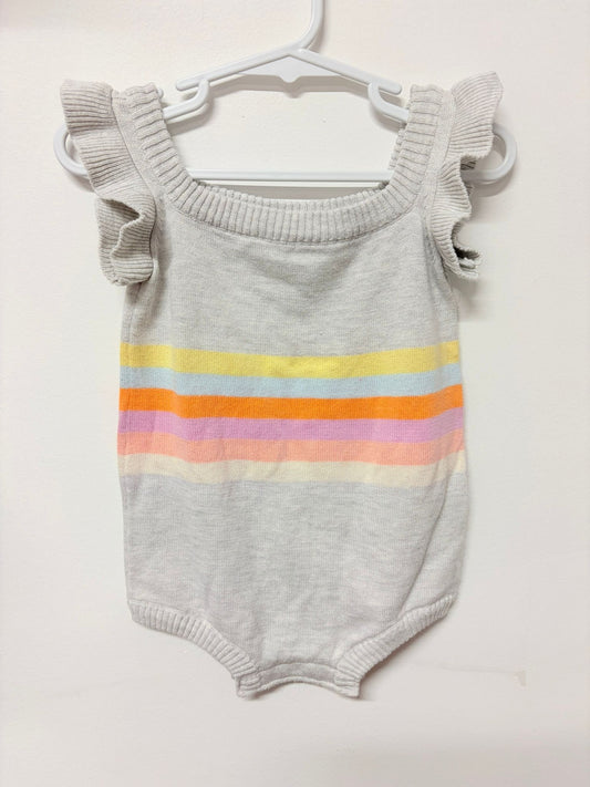 Size 0 Walnut Melbourne knit romper.