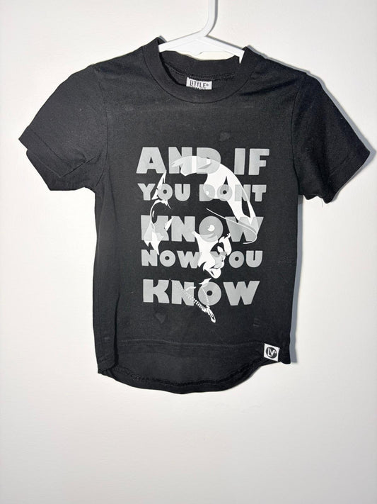 Size 1 Little villains biggie T-shirt.