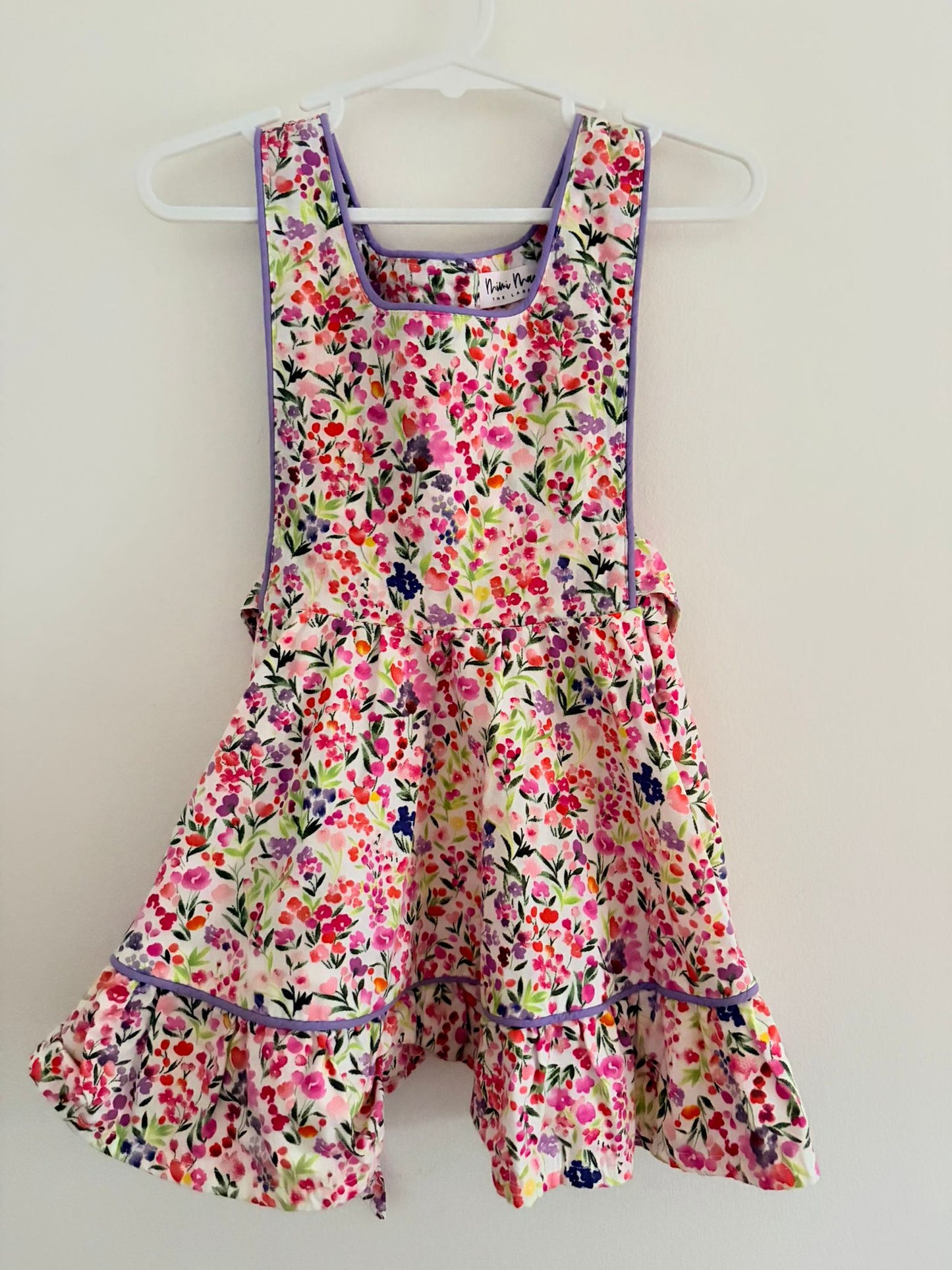 Size 3 Mini Mae the label cotton floral dress.