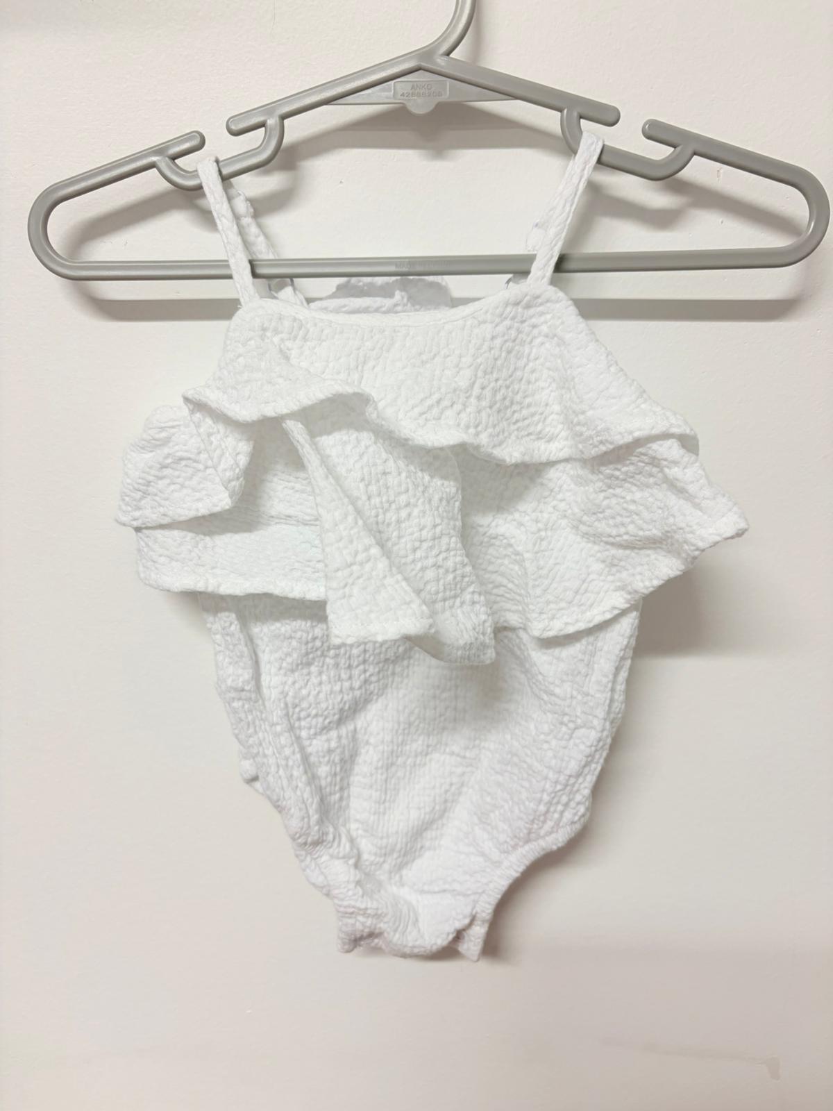 000 Bardot white cotton romper.