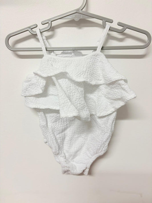 000 Bardot white cotton romper.