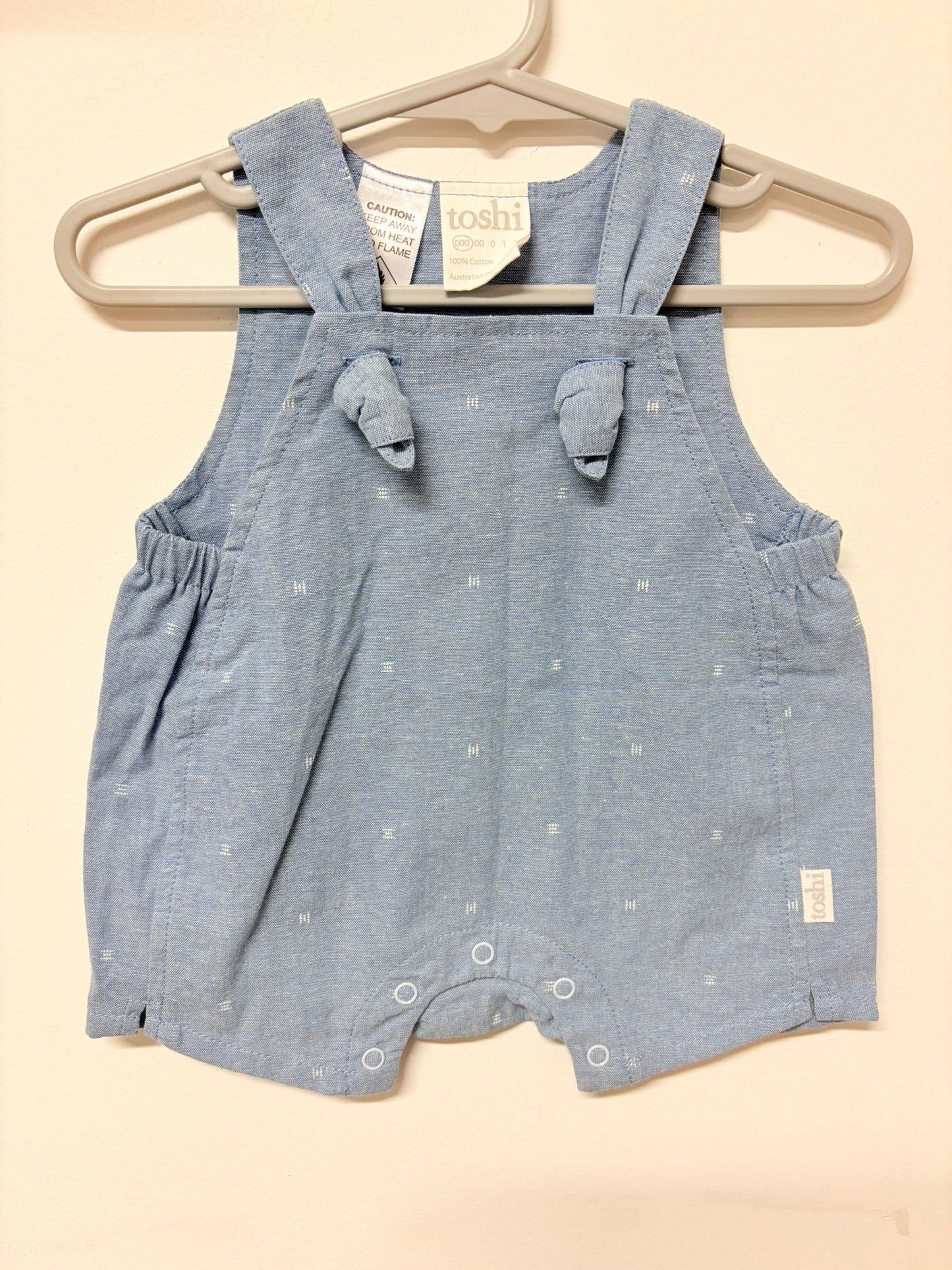 000 Toshi cotton baby blue romper.