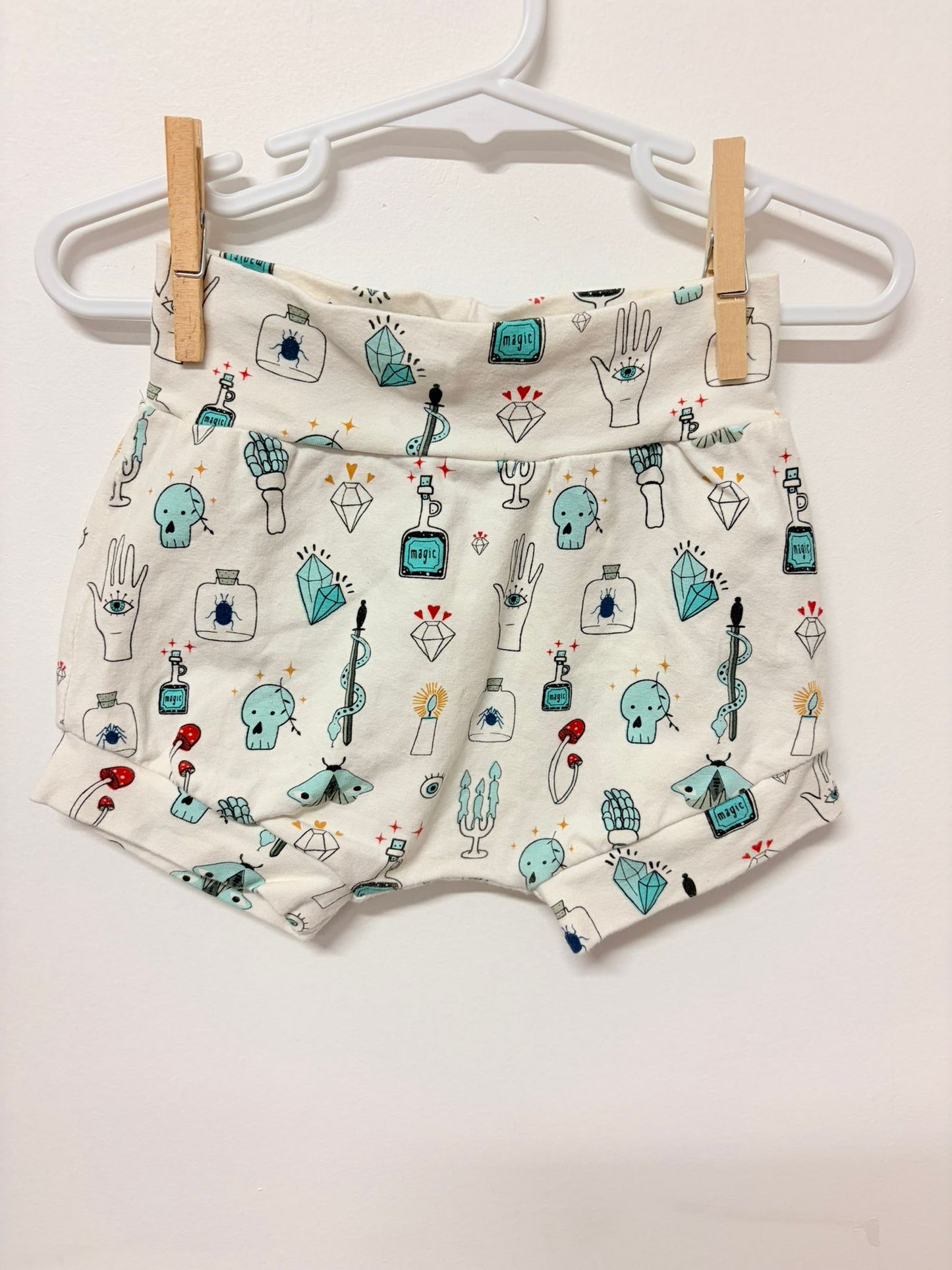 00 Handmade magic print shorts.