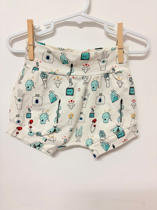 00 Handmade magic print shorts.