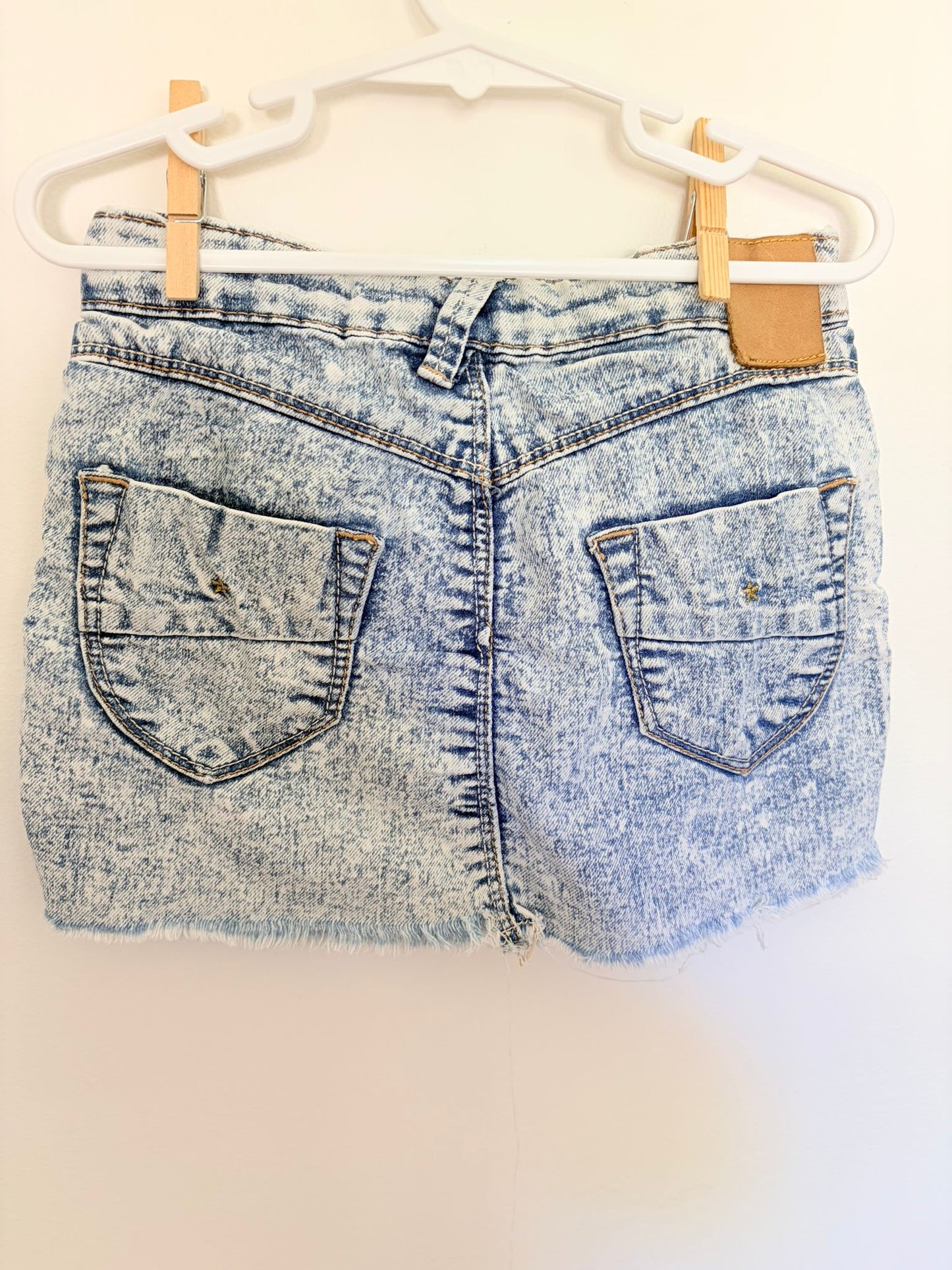 Size 5 tumble ‘n’ dry denim skirt.