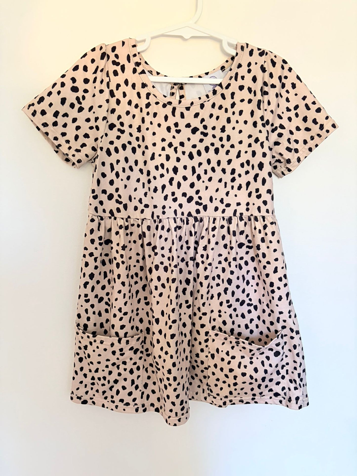 Size 4 Cheeky Chickadee leopard print dress.