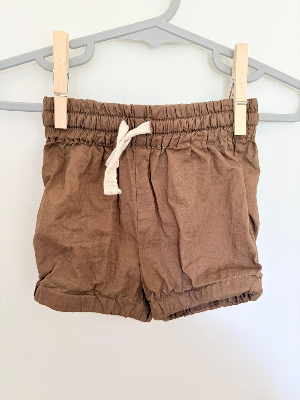00  Miann & Co. chestnut cotton shorts.