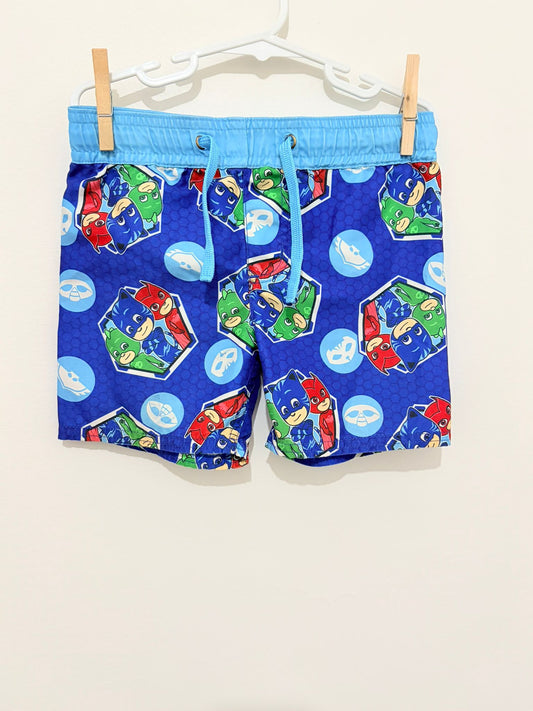 Size 2 PJ Masks blue shorts.