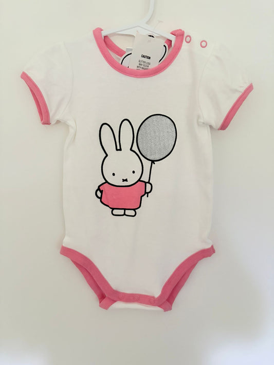 Size 1 (New with tags) Miffy short sleeve bodysuit.