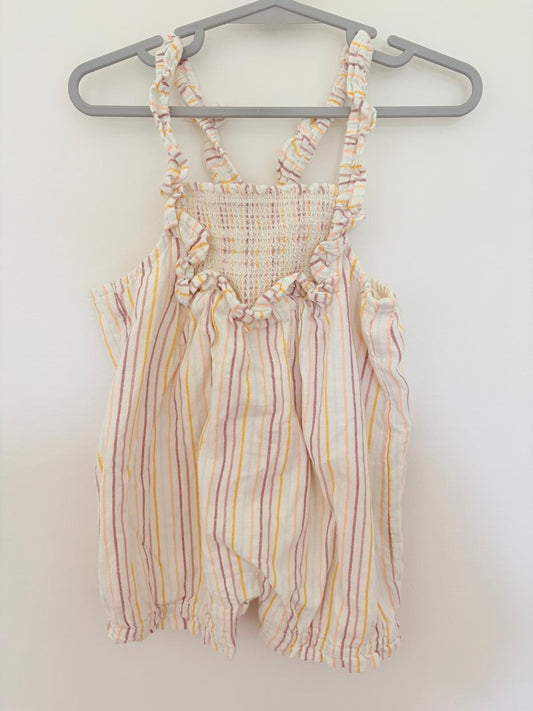 Size 1 Target cotton striped romper.