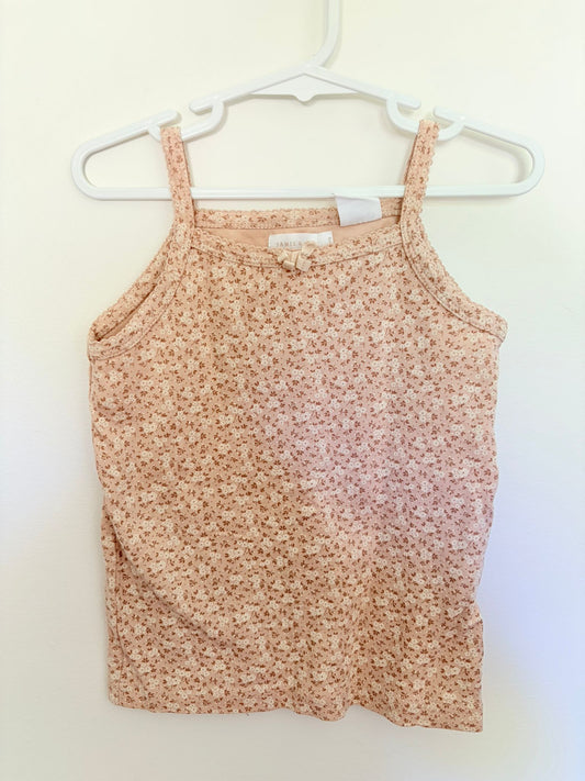 Size 4 Jamie Kay beige vest small floral print.