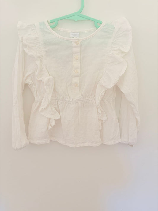 Size 3 Target light cotton white blouse.