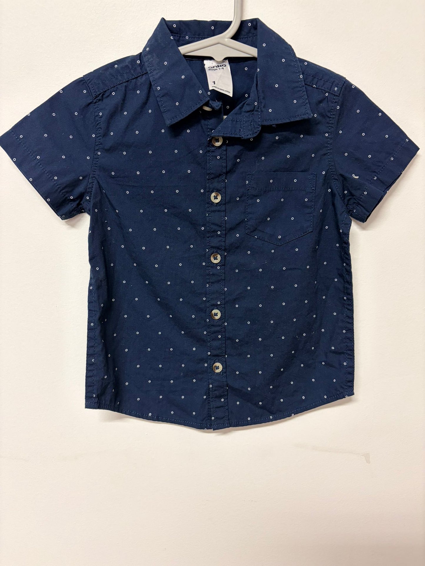 Size 1 Anko blue shirt.