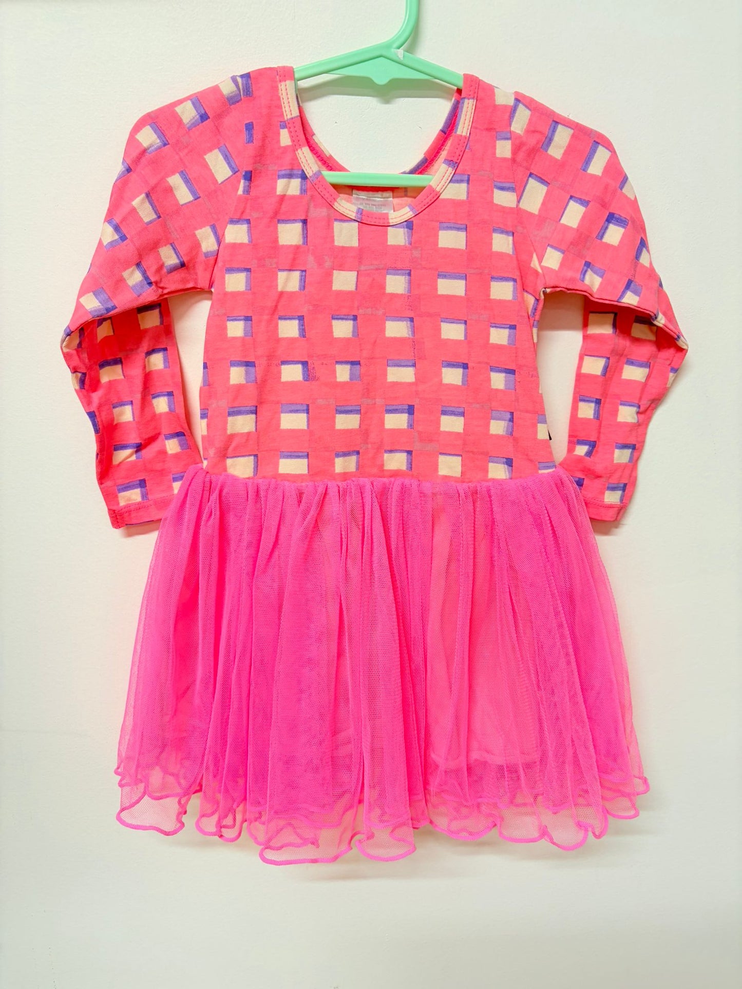 Size 2 Bonds Fluoro pink tutu dress.