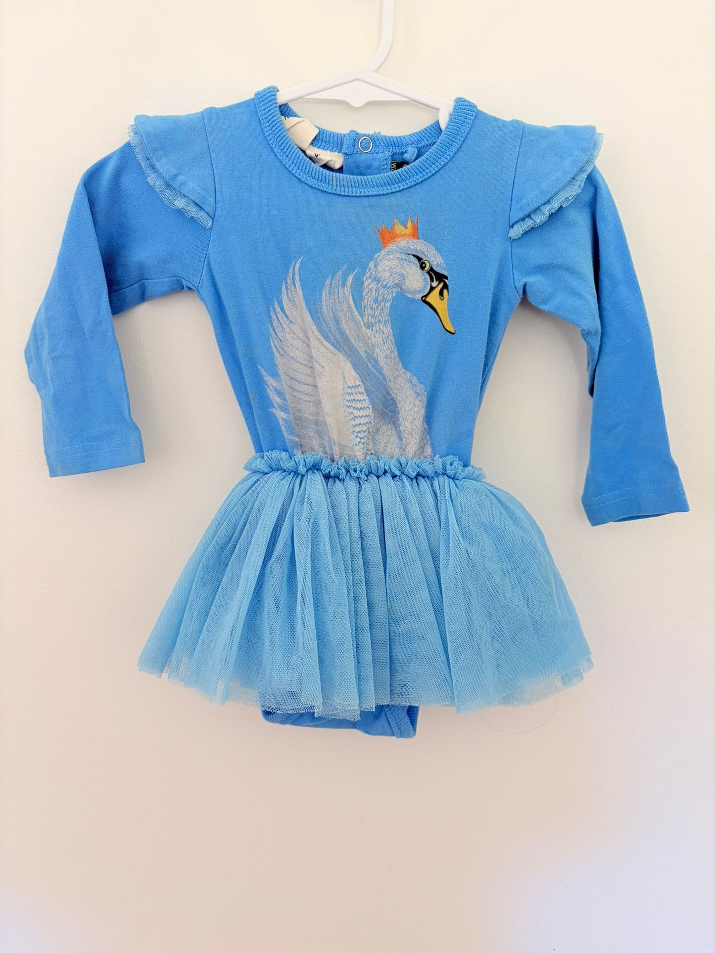 0 Rock your baby swan print tutu dress.