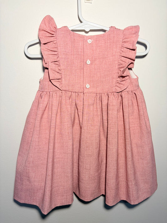00 Korango blush cotton dress with lining.