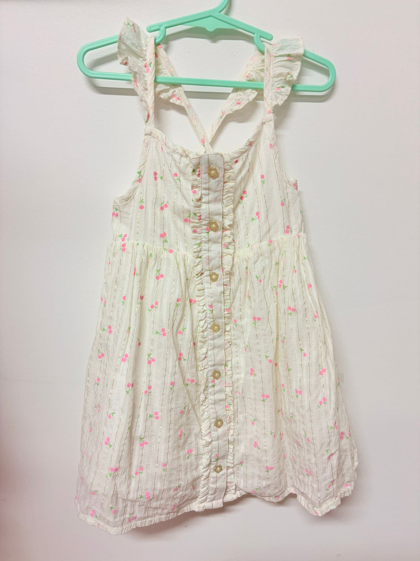 Size 4 Cupcakes and Kashmir cotton cherry print dress.