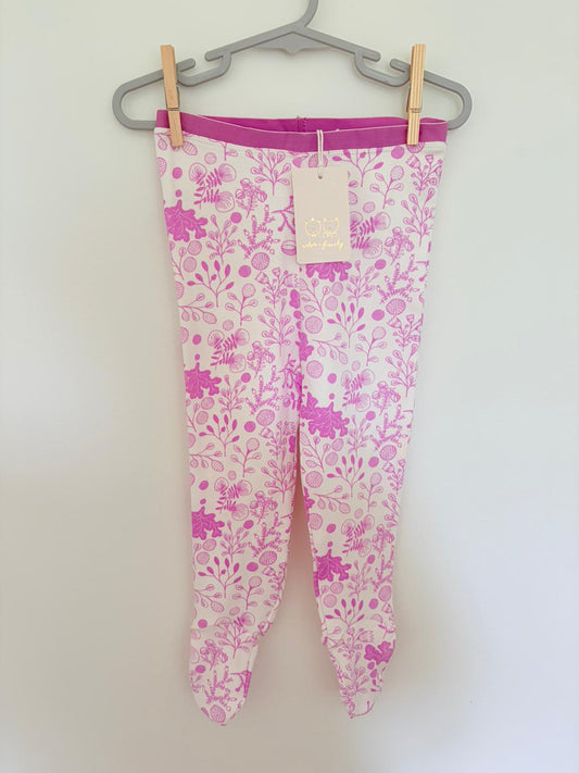 Size 1 (new with tags) Wilson + Frenchie white/pink floral print leggings.