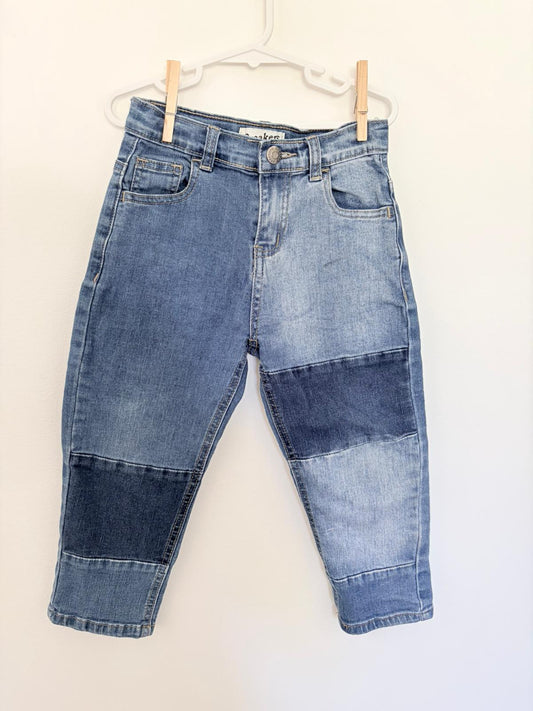 Size 3 Breakers Genuine patchwork jeans.