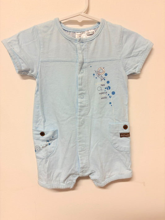 Size 00 Max & Tilly vintage baby blue romper.