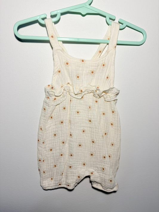 00 Emily & Oliver cream linen romper.