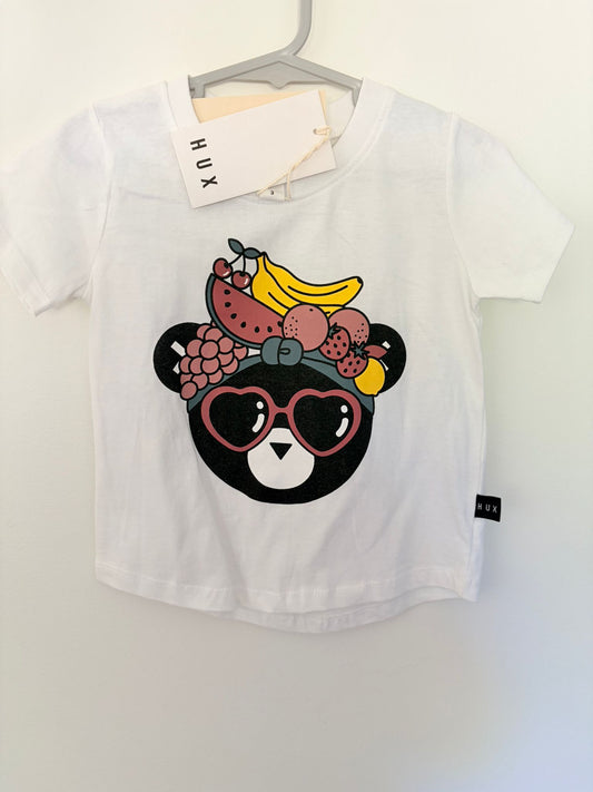 Size 3 (New with tags) HUX fruit bear T-shirt.