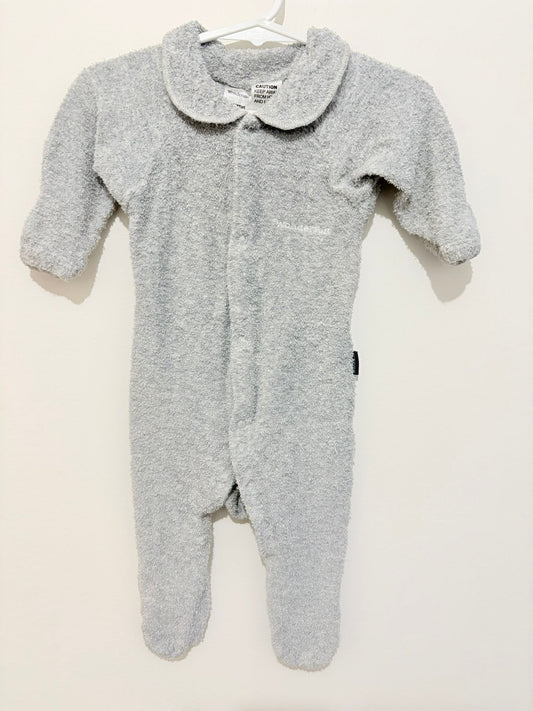 Size 00 Bonds grey flannelette wondersuit.