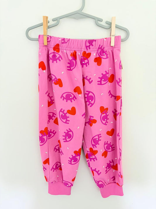 Size 2 Bonds pink eye print pants.