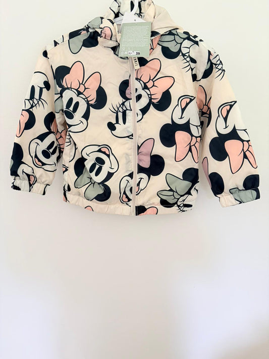 Size 2 ( new with tags) Minnie Mouse fleece lined rain jacket.