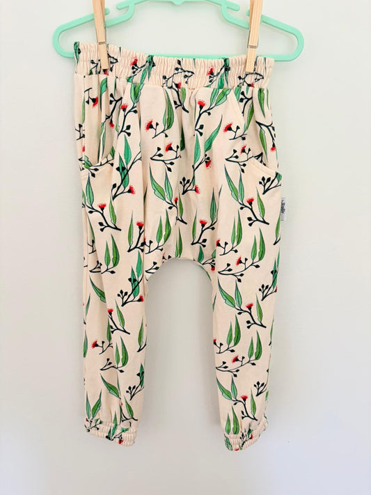 Size 2 (new with tags) Dusty Road apparel floral pants.