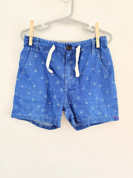 Size 5 Me & Henry lightweight denim anchor print shorts.