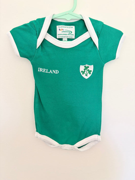 00 The Lansdowne collective Ireland vintage green bodysuit.