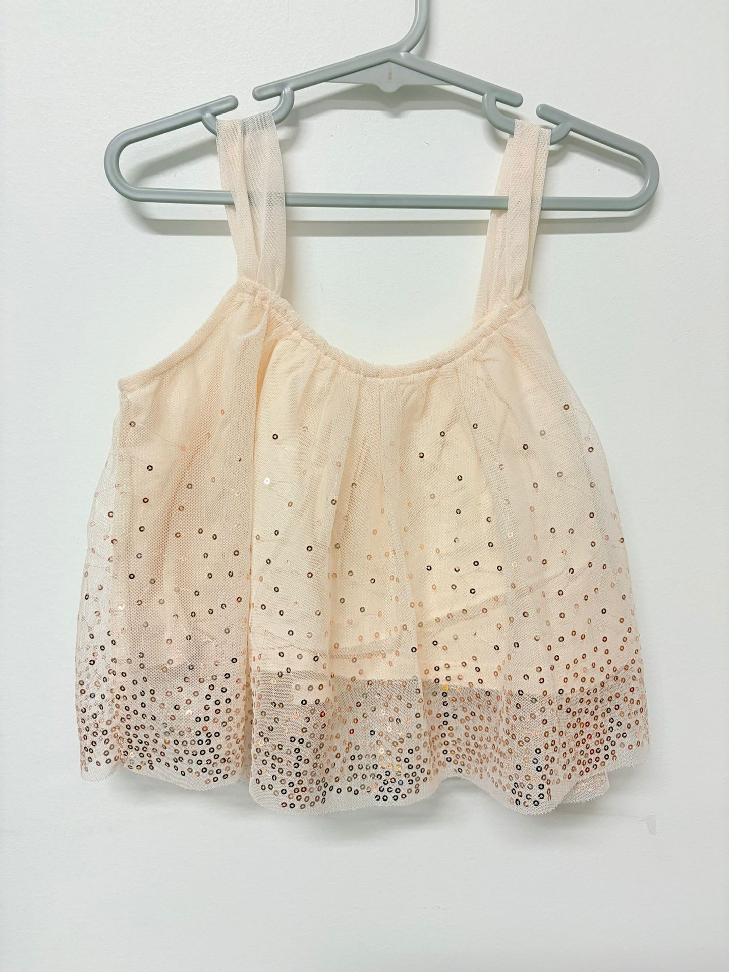 Size 5 Cotton on kids tule sequin top.