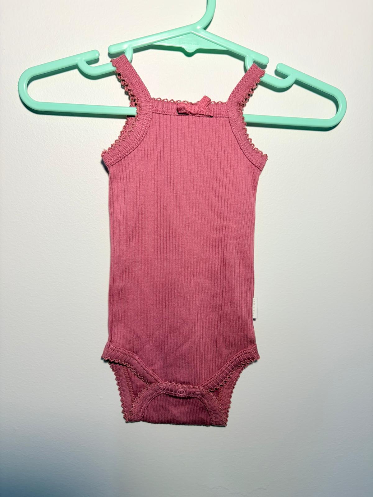000 Jamie Kay dark pink vest suit.
