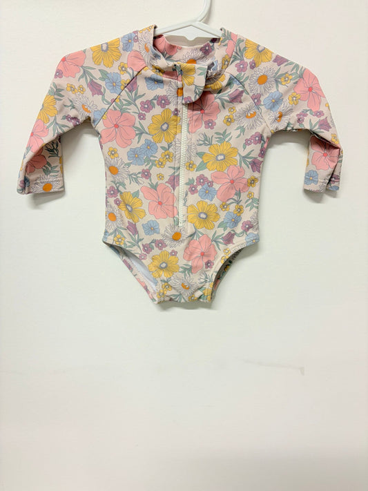 Size 000 target floral print swim suit.