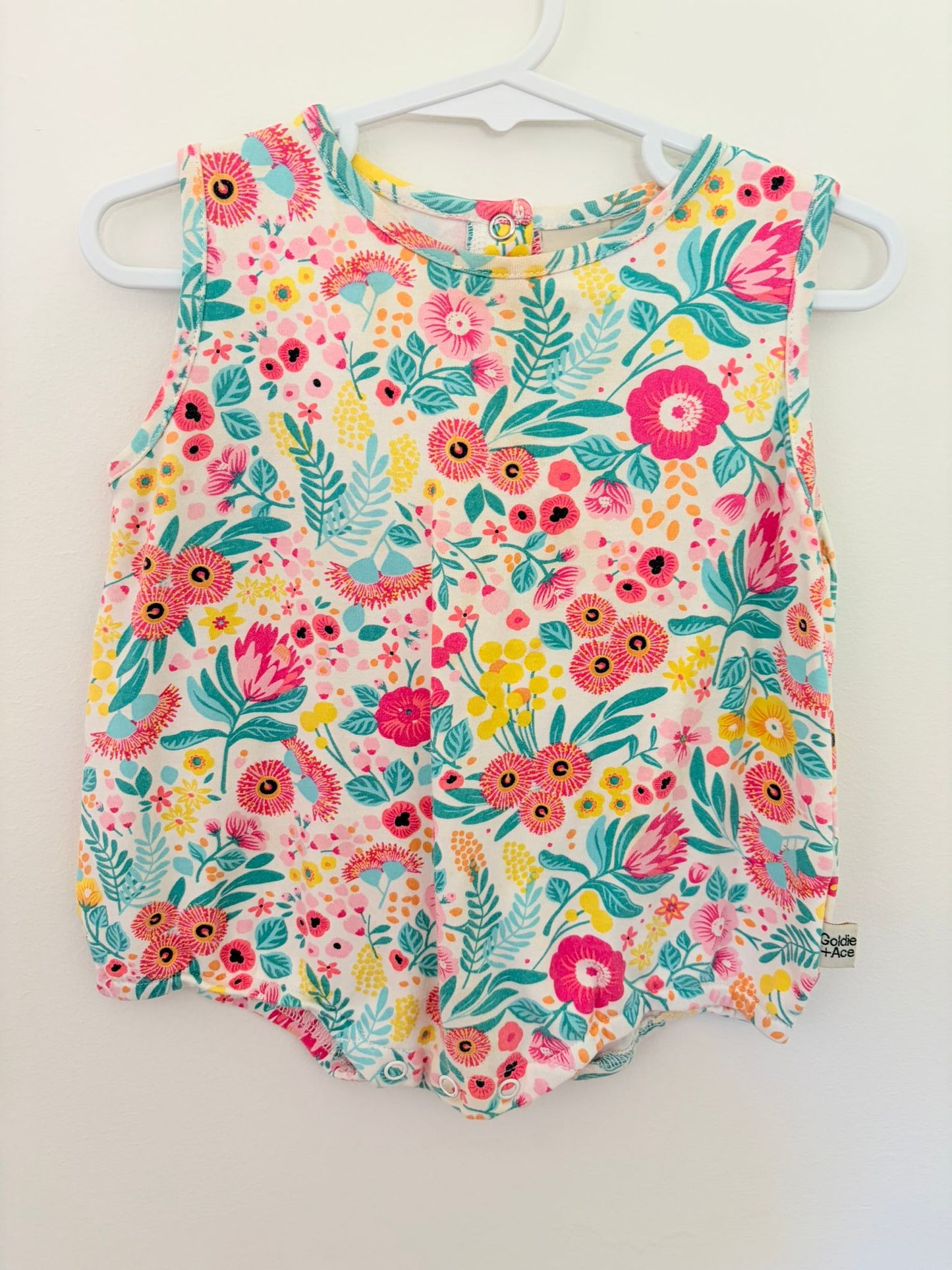 0 Goldie + Ace romper flower print.